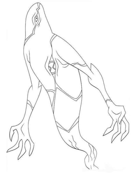 Раскраски Бен Тен 10 Омниверс