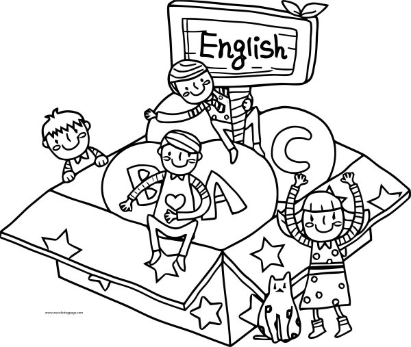 English раскраска