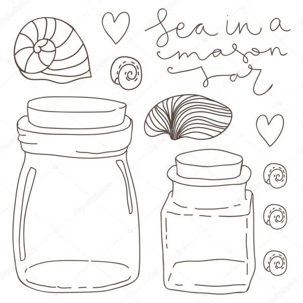 Красивые баночки для срисовки