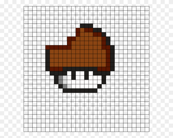 Гриб по клеточкам