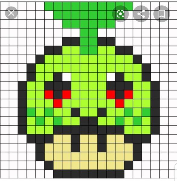 Рисование по клеточкам грибы