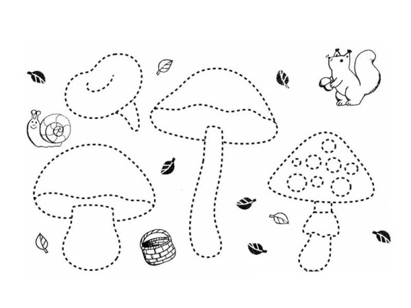 Графомоторика грибы