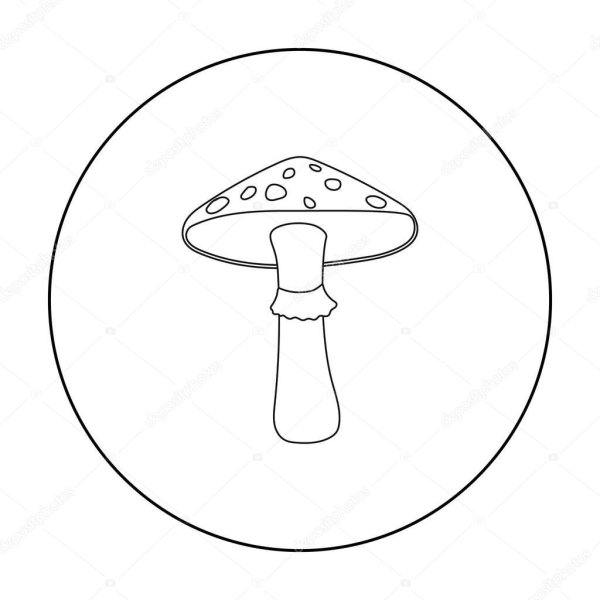 Запрещающая табличка гриб мухомор