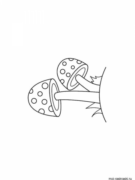 Раскраски эстетичные мухоморы