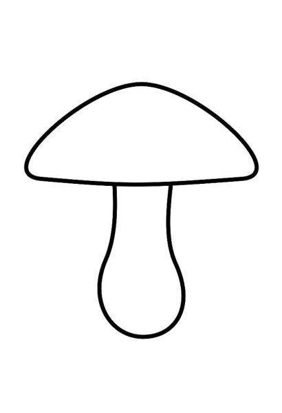 Грибы раскраска для детей