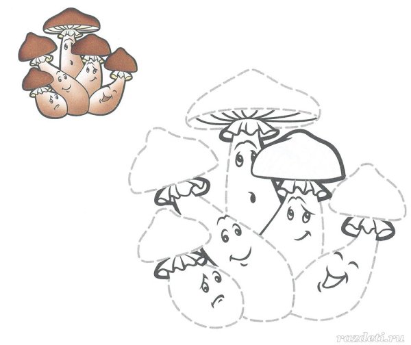 Грибы задания для дошкольников