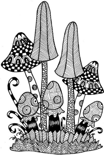 Дудлинг грибы