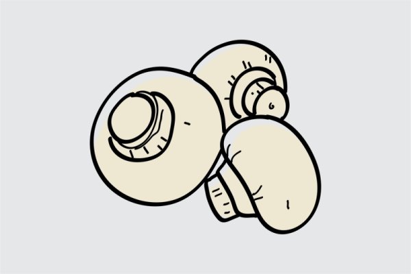 Раскраска гриб шампиньон