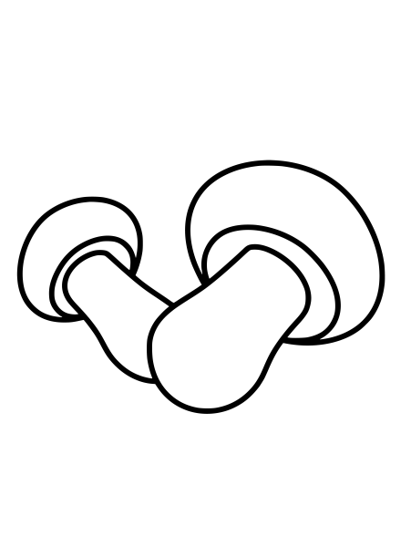 Шампиньон раскраска для детей