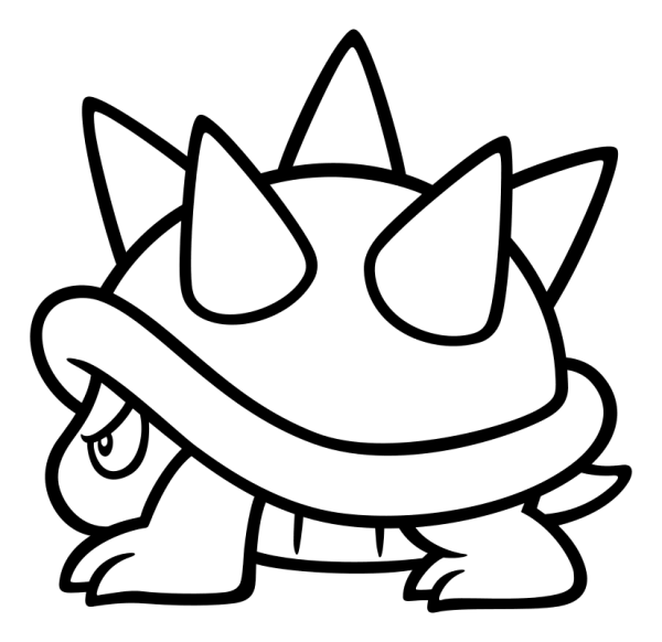 Гумба из Марио раскраска