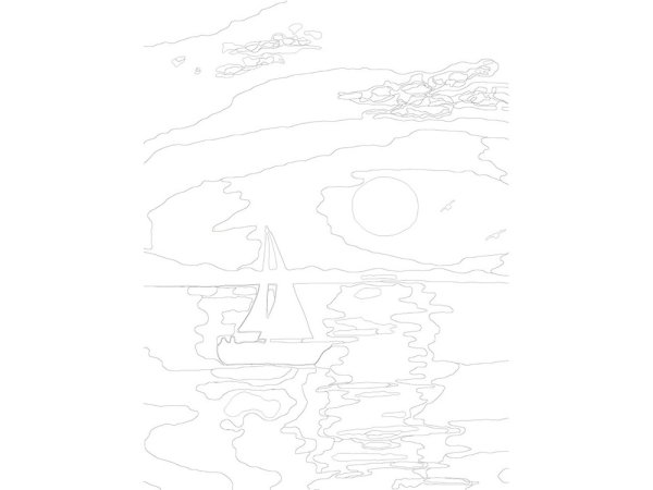 Раскраска по номерам море