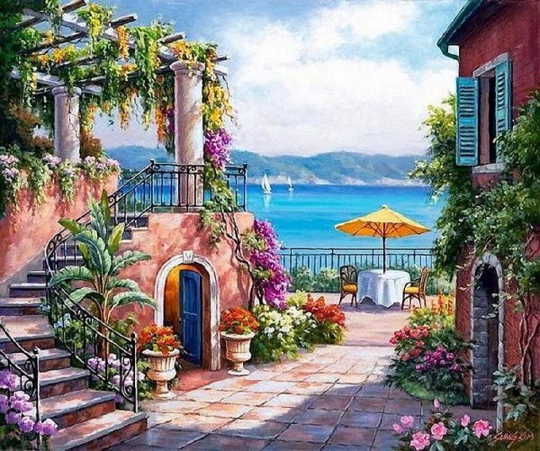 Пейзажи корейского художника сунг Ким