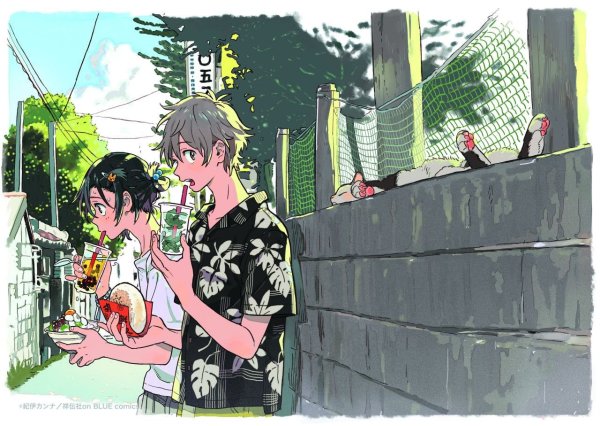 Незнакомец на берегу моря аниме 2020