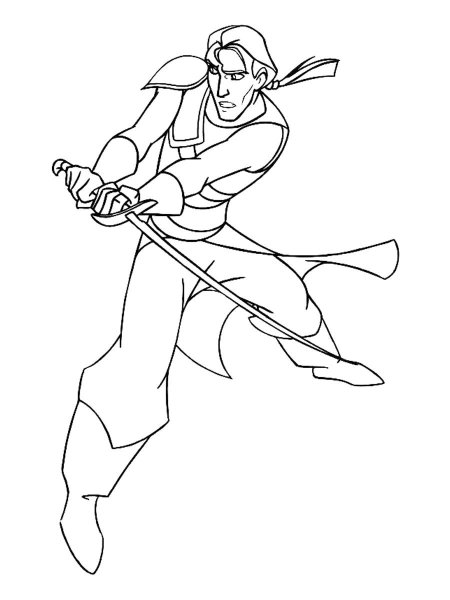 Раскраска Синдбад Легенда семи морей