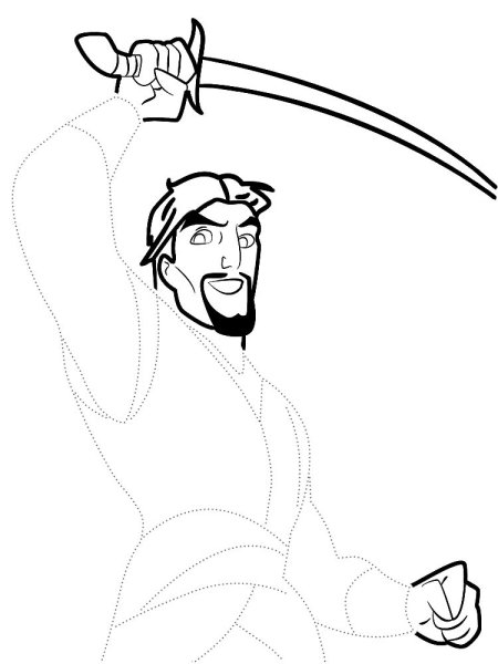 Синдбад раскраска