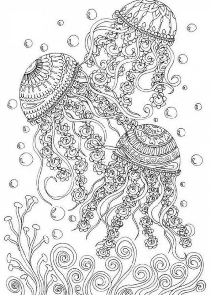 Раскраска антистресс море