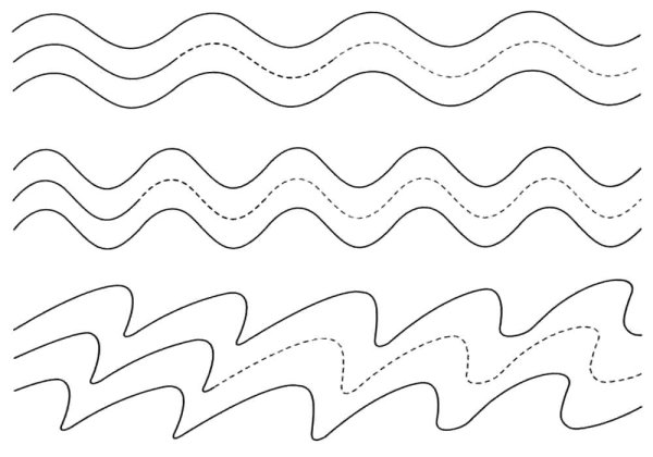 Волны раскраска