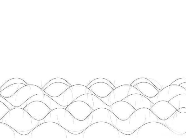 Волны раскраска