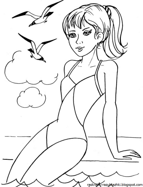 Раскраски девушки