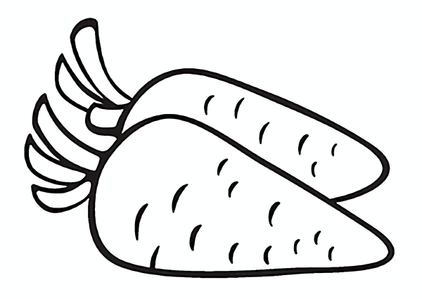 Морковка раскраска