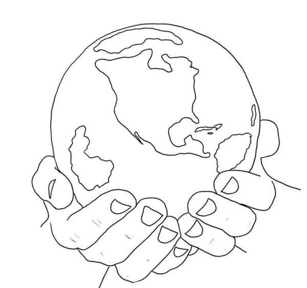 День земли раскраска