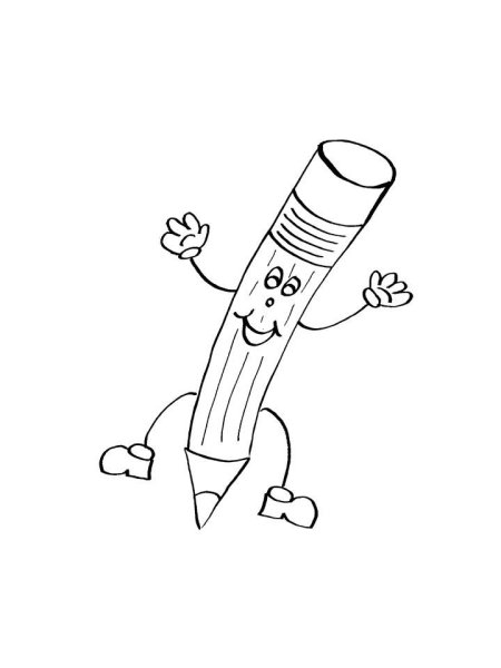 Раскраска с карандашами