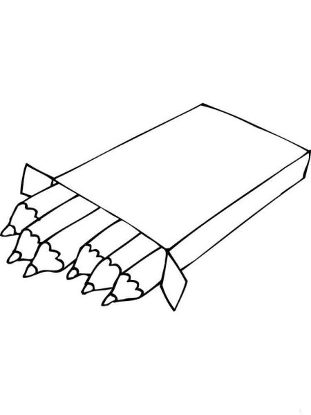 Раскраска с карандашами