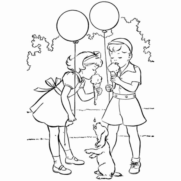 Деть защиты детей раскраска