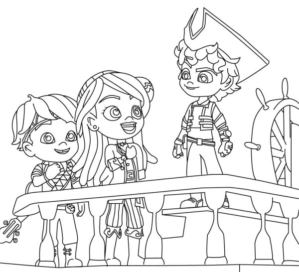 Сантьяго и его моря раскраска