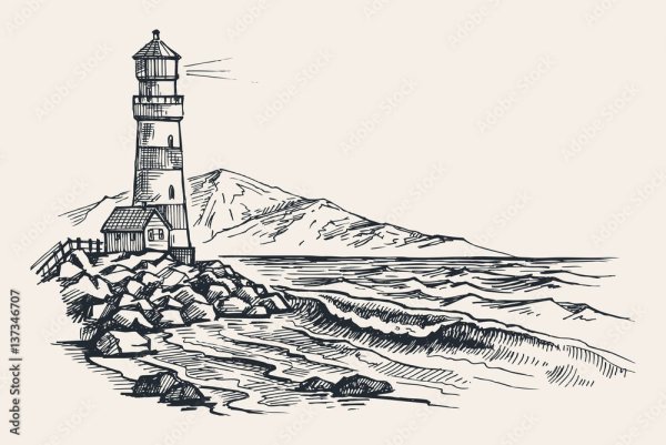 Маяк вектор