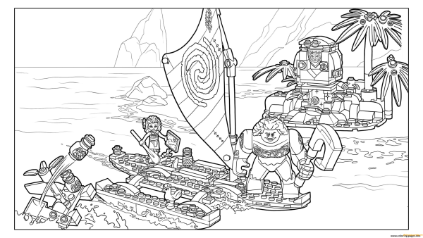 Раскраска лего Сити