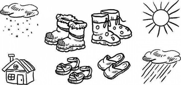 Обувь задания для дошкольников