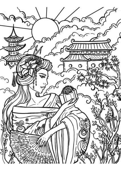 Раскраска Китай