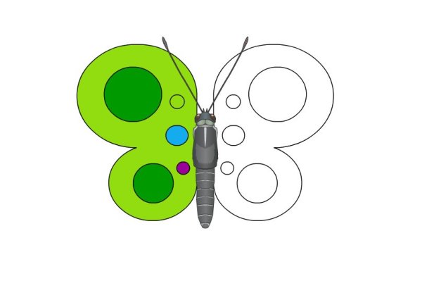 Раскрась зеленым