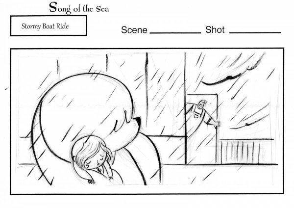 Песнь моря раскадровки