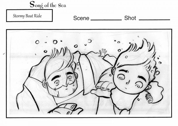 Песнь моря раскадровки