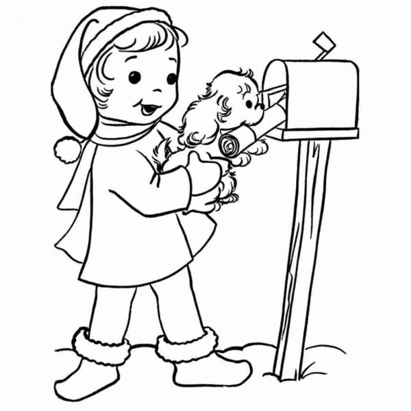 Раскраска почта