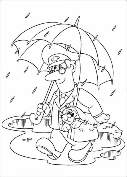 Postman раскраска