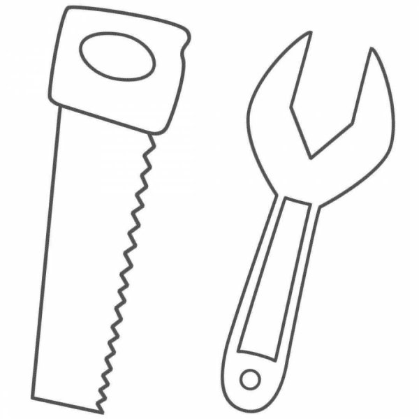 Инструменты раскраска для детей