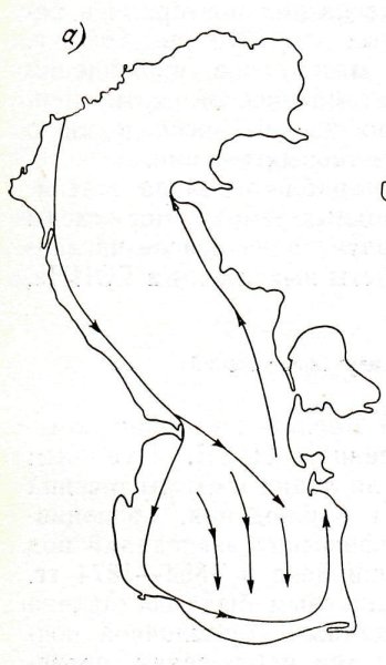 Течения в Каспийском море карты