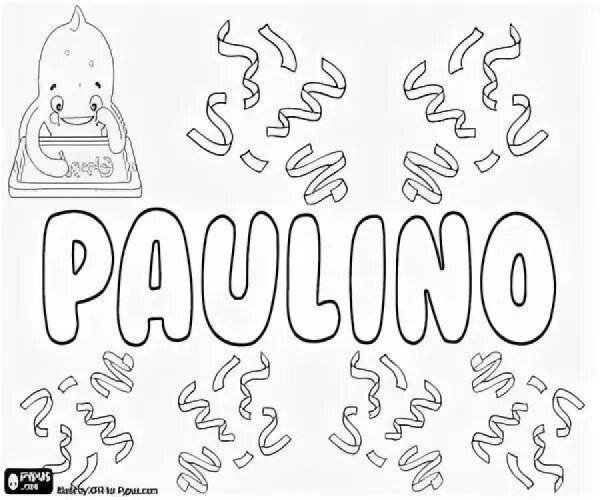 Имя Полина раскраска