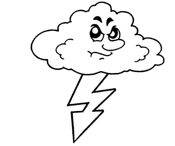 Гроза раскраска