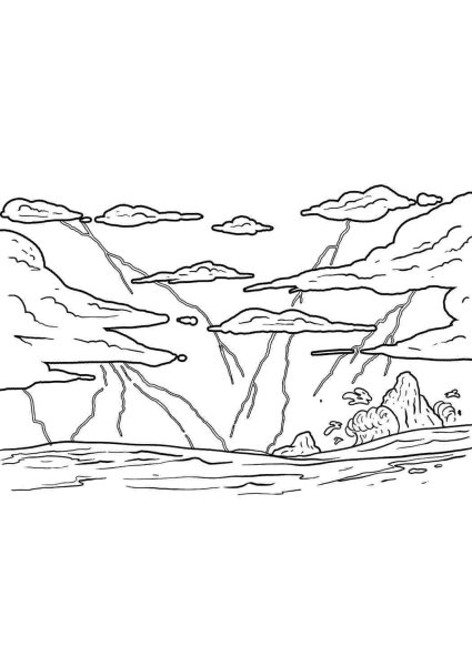 Гроза раскраска