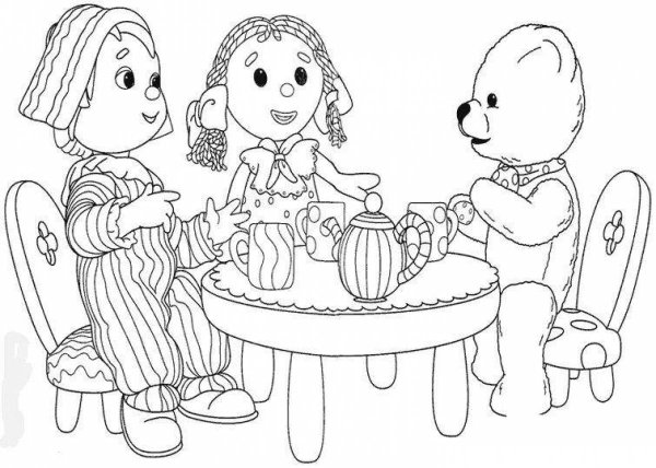 Раскраска этикет