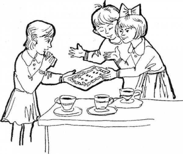 Раскраски на тему этикет