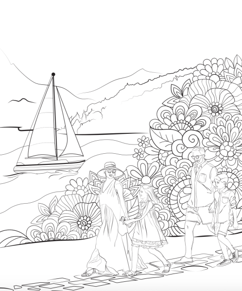 Раскраска Крым для детей