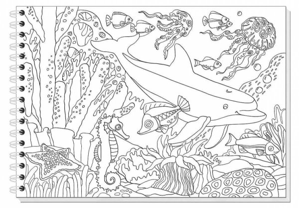 Раскраска. Морской мир