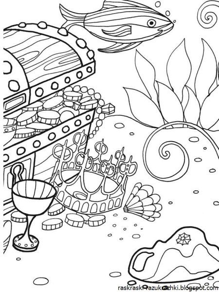 Раскраска "подводный мир"