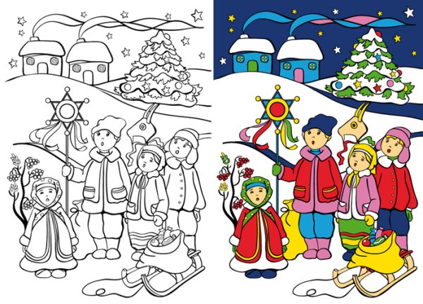 Рисунок на тему колядки