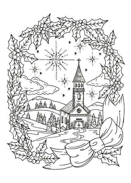 Раскраска Рождество Христово